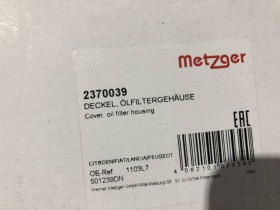 Комплектуючі Комплектующие ^/--/^ Корпус оливного фільтра METZGER 2370039 ^_^^^ Корпус оливного фильтра METZGER 2370039 - фото фото фото