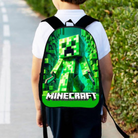 Рюкзаки, сумки Рюкзаки, сумки ^/--/^ Рюкзак детский майнкрафт Крипер &amp;quot;Minecraft&amp;quot; 34 /--/ х /--/ 27 /--/ см,городской ранец для мальчика (00522) ^_^^^ Рюкзак дитячий майнкрафт Кріпер &amp;quot;Minecraft &amp;quot; 34 /--/ х /--/ 27 /--/ см,міський ранець для хлопчика (0531) - фото фото фото