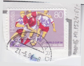 Швейцарія Швейцария ^/--/^ Швейцария 1994 КУБОК ФИФА FIFA ЧЕМПИОНАТ МИРА США ФУТБОЛ СТО ЛЕТ ЧЕМПИОНАТАМ 80 /--/ с Mi.1524 гашёная ^_^^^ Швейцарія 1994 КУБОК ФІФА FIFA ЧЕМПІОНАТ СВІТУ США ФУТБОЛ СТО ЛЕТ ЧЕМПІОНАТАМ 80 /--/ с Mi.1524 гашена - фото фото фото
