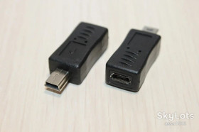 Шлейфи, перехідники Шлейфы, переходники ^/--/^ Переходник mini USB - micro USB    (F) ^_^^^ Переходник mini USB - micro USB (F) - фото фото фото