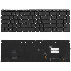 Клавіатури Клавиатуры ^/--/^ Клавиатура для ноутбука HP (ProBook: 850 G /--/ 8, 855 G /--/ 8) rus, black, без фрейма, с джойстиком ^_^^^ Клавіатура для ноутбука HP (ProBook: 850 G /--/ 8, 855 G /--/ 8) rus, black, без фрейму, з джойстиком - фото фото фото