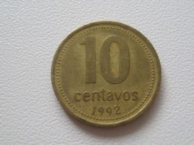 Аргентина Аргентина ^/--/^ Аргентина 10 сентаво 1992 года 34496 ^_^^^ Аргентина 10 сентаво 1992 34496 - фото фото фото