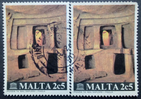 Мальта Мальта ^/--/^ Мальта 1980 Архитектура, сцепка, гашеная ^_^^^ Мальта 1980 Архітектура, зчіпка, гашена - фото фото фото