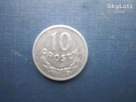 - року - года ^/--/^ Монета 10 грошей Польща 1961 ^_^^^ Монета 10 денег Польша 1961 - фото фото фото