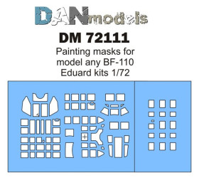 : : ^/--/^ Danmodel 72111 - маска для модели самолета BF-110   ( Eduard kit ) - 1/72 ^_^^^ Danmodel 72111 - маска для моделі літака BF-110 ( Eduard kit) - 1/72 - фото фото фото