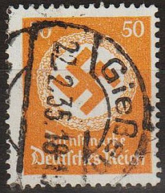 Третій Рейх (-) Третий Рейх (-) ^/--/^ 1934 - Рейх - Службова - Свастика 50 Мі.143 _5,0 € ^_^^^ 1934 - Рейх - Служебная - Свастика 50 Ми.143 _5,0 € - фото фото фото