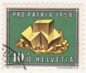Швейцарія Швейцария ^/--/^ Швейцария 1958  г. № 652 гашеная ^_^^^ Швейцарія 1958 р. No 652 гашена - фото фото фото
