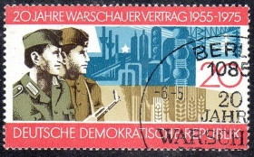Інші країни Другие страны ^/--/^ НДР 1975 - 20 років Варшавського договору  (Г) ^_^^^ ГДР 1975 - 20 лет Варшавского договора (Г) - фото фото фото