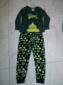 Піжами, халати Пижамы, халаты ^/--/^ Prom            (  9 - 10 лет ) GRINCH  пижама флисовая на мальчика гринч Б / У ^_^^^ Prom ( 9 - 10 років) GRINCH піжама флісова на хлопчика грінч Б / У - фото фото фото