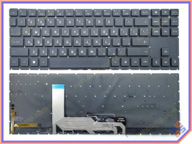 Клавіатури Клавиатуры ^/--/^ Клавиатура для HP Omen 15-EK, 15-EN (RU Black с White подсветкой) Оригинал ^_^^^ Клавіатура для HP Omen 15-EK, 15-EN (RU Black з White підсвічуванням). Оригінал - фото фото фото