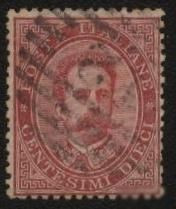 Італія, Ватикан Италия, Ватикан ^/--/^ Италия 1879 г.№  38  гашеная ^_^^^ Італія 1879 р. No 38 гашена - фото фото фото