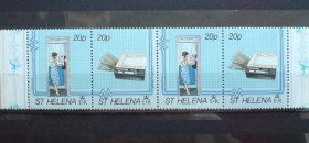 Освоєння космосу Освоение космоса ^/--/^ Сант-Гелена Saint Helena Связь MNH Цена за сцепку из 2-х шт ^_^^^ Сант-Гелена Saint Helena Зв'язок MNH Ціна за зчіпку з 2-х шт - фото фото фото