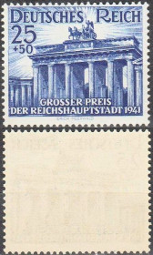 Третій Рейх (-) Третий Рейх (-) ^/--/^ 1941 - Рейх - Гран-прі Берлін Mi.803 - 14,0  € ** ^_^^^ 1941 - Рейх - Гран-при Берлин Mi.803 - 14,0 € ** - фото фото фото