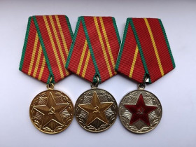 Медалі СРСР Медали СССР ^/--/^ Комплект медалей &amp;quot;За безупречную службу&amp;quot;.ВС СССР ^_^^^ Комплект медалей &amp;quot; За бездоганну службу &amp;quot; ВС СРСР - фото фото фото
