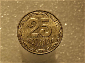 Обігові Обиходные ^/--/^ 25 копійок 2010 рік Україна &amp;quot; Штемпельний Блиск &amp;quot;  (482+) ^_^^^ 25 копеек 2010 год Украина &amp;quot; Штемпельный Ближний &amp;quot; (482+) - фото фото фото