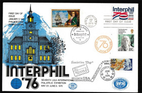 Америка Америка ^/--/^ США / USA   ХМК  КПД  СГ  1976  г - INTERPHIL 76 - ^_^^^ США / USA ХМК ККД СГ 1976 р - INTERPHIL 76 - - фото фото фото