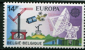 Освоєння космосу Освоение космоса ^/--/^ Бельгия Belgium Space 1979 Mi 1983 Intelsat 4 /--/ A MNH Cv 2.50 ^_^^^ Бельгія Belgium Space 1979 Mi 1983 Intelsat 4 /--/ A MNH Cv 2.50 - фото фото фото