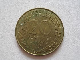 Франція Франция ^/--/^ Франция 20 сантимов 1997 года #9815 ^_^^^ Франція 20 сантимів 1997 року #9815 - фото фото фото