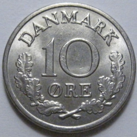 Данія Дания ^/--/^ Данія 10 ере 1971 року 41498 ^_^^^ Дания 10 эре 1971 года 41498 - фото фото фото