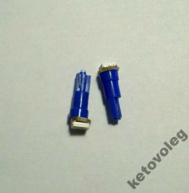 Діодні Диодные ^/--/^ АВТО LED 0,5 /--/ W лампа T /--/ 5 1-smd-5050 синий 2-шт ^_^^^ АВТО LED 0,5 /--/ W лампа T /--/ 5 1-smd-5050 синій 2-шт - фото фото фото