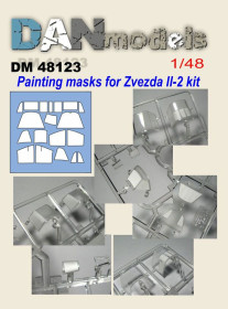 Інші Другие ^/--/^ Danmodel 48123 -маска для модели самолета Ил-2    (Звезда) 1/48 ^_^^^ Danmodel 48123 - маска для моделі літака Іл-2 (Зірка) 1/48 - фото фото фото