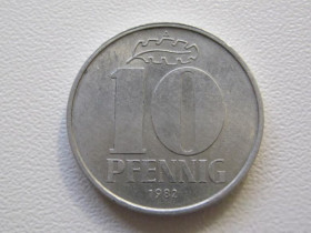 НДР, ФРН ГДР, ФРГ ^/--/^ Германия - ГДР 10 пфеннигов 1982 года 32890 ^_^^^ Німеччина - НДР 10 пфенігів 1982 року 32890 - фото фото фото