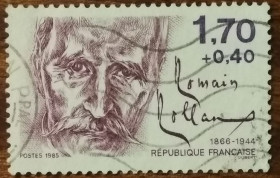 Франція Франция ^/--/^ Франция Знаменитые писатели Ромэн Роллан 1985 ^_^^^ Знамениті письменники Ромен Ролан 1985 - фото фото фото
