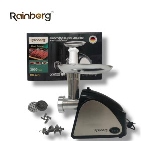 М'ясорубки Мясорубки ^/--/^ М’ясорубка електрична шнекова Rainberg RB-678 3000 /--/ W ^_^^^ Мясорубка электрическая шнекова Rainberg RB-678 3000 /--/ W - фото фото фото