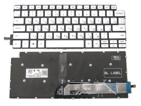 Клавіатури Клавиатуры ^/--/^ Клавиатура для DELL Inspiron 5390, 5391, 7391, 5490, 5491, 5493, 5498, 7490, 7491 (RU Silver с подсв ^_^^^ Клавіатура для DELL Inspiron 5390 5391 7391 5490 5491 5493 5498 7490 7491 (RU silver з підсвічуванням) - фото фото фото