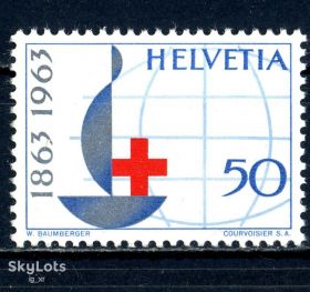 Швейцарія Швейцария ^/--/^ Швейцария. Красный крест** 1963 г. ^_^^^ Швейцарія. Червоний хрест 1963 - фото фото фото