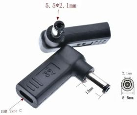 Інше Другое ^/--/^ Переходник PD (Power Delivery) триггер 18-20 /--/ v Type-C (female) (max 5 /--/ a, 100 /--/ w) на 5.5 /--/ x /--/ 2.1 /--/ mm з USB Type - фото фото фото