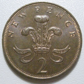 Єлизавета II (після ) Елизавета II (после ) ^/--/^ Велика Британія 2 нових пенса 1971 року 40468 ^_^^^ Великобритания 2 новых пенса 1971 года 40468 - фото фото фото
