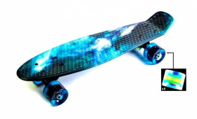 Дитячі ролики та скейти Детские ролики и скейты ^/--/^ Penny Board &amp;quot;Galaxy&amp;quot; Светящиеся колеса (727307608) ^_^^^ Penny Board &amp;quot;Galaxy &amp;quot; Світні колеса (727307608) - фото фото фото