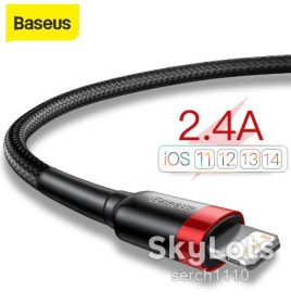 Кабелі Кабели ^/--/^ Baseus USB Lightning кабель быстрой зарядки 5 /--/ V/2.4 /--/ A 1 /--/ м! ^_^^^ Baseus USB Lightning кабель швидкої зарядки 5 /--/ V/2.4 /--/ A 1 /--/ м! - фото фото фото