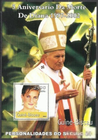 Гвінея-Бісау Гвинея-Бисау ^/--/^ Гвинея-Бисау 2001 религия Папа Иоанн Павел II Принцесса Диана бл. ^_^^^ Гвінея-Бісау 2001 релігія Папа Іван Павло II Принцеса Діана бл. - фото фото фото