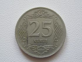 Туреччина Турция ^/--/^ Турция 25 куруш 2009 года #14961 ^_^^^ Туреччина 25 куруш 2009 року #14961 - фото фото фото