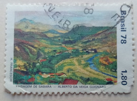 Південна Америка Южная Америка ^/--/^ Бразилия 1978 Ландшафты, 1,80 /--/ Cr, гашеная ^_^^^ Бразилія 1978 Ландшафти, 1,80 /--/ Cr, гашена - фото фото фото