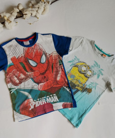 Футболки, майки Футболки, майки ^/--/^ Футболки Котонові. Spiderman/Minions. 6/7 років. Ріст 122 см ^_^^^ Футболки Котоновые. Spiderman/Minions. 6/7 лет. Рост 122 см - фото фото фото