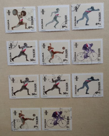 Спорт Спорт ^/--/^ Польша 1976 г - Олимпийские игры, Монреаль,  гаш ^_^^^ Польща 1976 р. - Олімпійські ігри, Монреаль, 10 шт. - фото фото фото