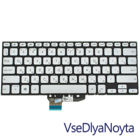 Клавіатури Клавиатуры ^/--/^ Клавиатура для ноутбука ASUS (X /--/ 430 series) rus, silver, без фрейма, подсветка клавиш ^_^^^ Клавіатура для ноутбука ASUS (X /--/ 430 series) rus, silver, без фрейму, підсвічування клавіш - фото фото фото