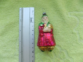 Ялинкові іграшки Ёлочные игрушки ^/--/^ Елочная игрушка стекло СССР Звездочет с Золотым петушком ^_^^^ Єлочна іграшка скло СРСР Зіркочет з Золотим півником - фото фото фото