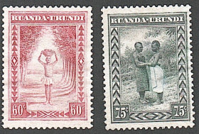 Інші країни Другие страны ^/--/^ Руанда-Урунди  (1931) Колония Бельгии. Местные виды ^_^^^ Руанда-Урунді (1931) Колонія Бельгії. Місцеві види - фото фото фото