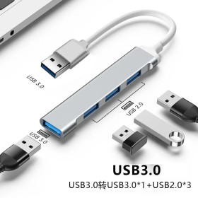 Концентратори, хаби Концентраторы, хабы ^/--/^ USB  HUB 3.0   4-портовый мультиразветвитель адаптер ^_^^^ USB HUB 3.0 4-портовий мультирозгалужувач адаптер - фото фото фото