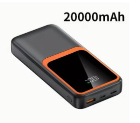 Зовнішні акумулятори (Power Bank) Внешние аккумуляторы (Power Bank) ^/--/^ Повербанк зі швидкою зарядкою Power Bank 20000 мАг Чорний ^_^^^ Повербанк со быстрой зарядкой Power Bank 20000 мАч Черный - фото фото фото