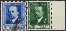 Третій Рейх (-) Третий Рейх (-) ^/--/^ 1940 - Рейх - Еміль Беринг Mi.760-61 _6,0 € _гаш ^_^^^ 1940 - Рейх - Эмиль Беринг Mi.760-61 _6,0 € _гаш - фото фото фото