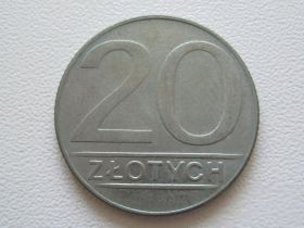 - року - года ^/--/^ Польша 20 злотых 1990 года #10458 ^_^^^ Польща 20 злотих 1990 #10458 - фото фото фото