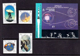 Освоєння космосу Освоение космоса ^/--/^ Космос . Вознесения 1989 г MNH - марки + блок - АПОЛЛО - ^_^^^ Вознесіння 1989 р MNH - марки - АПОЛЛО-7 - - фото фото фото