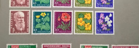 Флора Флора ^/--/^ Швейцария Личности Флора Цветы 1959 ^_^^^ Швейцарія Особистості Флора Квіти 1959 - фото фото фото