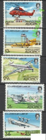 Великобританія Великобритания ^/--/^ Алдерни 1985 транспорт авиация 5 /--/ м. ^_^^^ Алдерні 1985 транспорт авіація 5 /--/ м. - фото фото фото