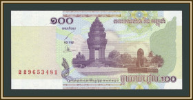 Камбоджа Камбоджа ^/--/^ Камбоджа 100 риелей 2001 P-53  (53 /--/ a) UNC ^_^^^ Камбоджа 100 рієлей 2001 P-53 (53 /--/ a) UNC - фото фото фото